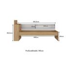 Cama De Solteiro Para Colchão 188 X 78cm Com Baú Embutido E P