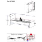Cama De Solteiro Para Colchão 188 X 78cm Com Baú Embutido Mul