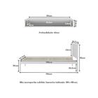 Cama De Solteiro Para Colchão 88 X 188 Cm Com Penteadeira 90c