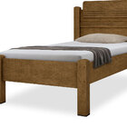 Cama De Solteiro Paris 100% Mdf 258101 Grenat - Gabrielli Móv