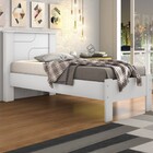 Cama De Solteiro Pérola Branco - Conquista Móveis