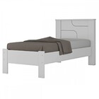 Cama De Solteiro Pérola Branco - Conquista Móveis