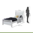Cama De Solteiro Reali Branca