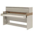 Cama De Solteiro Retrátil Horizontal Com Mesa Escrivaninha Hy