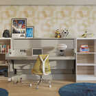 Cama De Solteiro Retrátil Horizontal Com Mesa Escrivaninha Hy