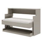 Cama De Solteiro Retrátil Horizontal Com Mesa Escrivaninha Hy