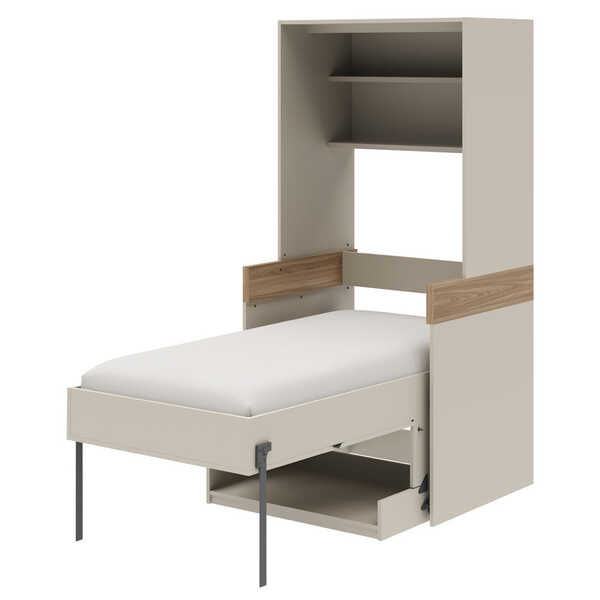 Cama De Solteiro Retrátil Vertical Com Mesa Escrivaninha Form