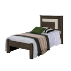 Cama De Solteiro Riviera 114x96x205 Cm Castanho/off White Gab