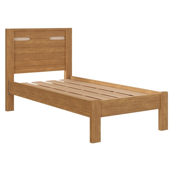 Cama De Solteiro Roma P/ Colchão 188x88cm Luxo Camas Fenix Ci