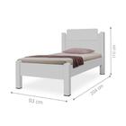 Cama De Solteiro Ryan Branco
