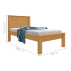 Cama De Solteiro Santana Naturalle