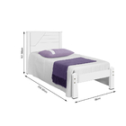 Cama De Solteiro Villa Mdf Incabrás