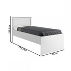 Cama De Solteiro Zurique Branco - Europa Móveis