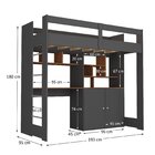 Cama De Solteiro Zwork 2 Portas Com Escrivaninha Multifuncion