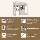 Cama De Solteiro Zwork 2 Portas Com Escrivaninha Multifuncion