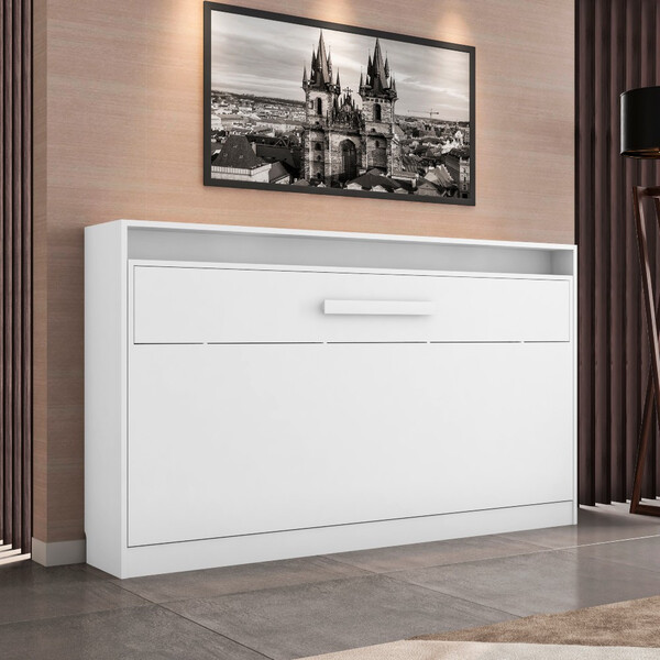 Cama Dobrável De Parede Solteiro Dobra Framar