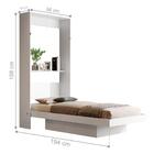 Cama Dobrável Solteiro Xangai Branco