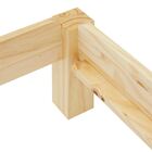 Cama Dupla Solteiro Madeira Maciça Com Estrado Rino - Natural