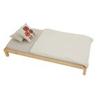 Cama Dupla Solteiro Madeira Maciça Com Estrado Rino - Natural