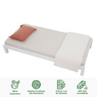 Cama Dupla Solteiro Menor Compacta Praia Madeira Maciça Com E