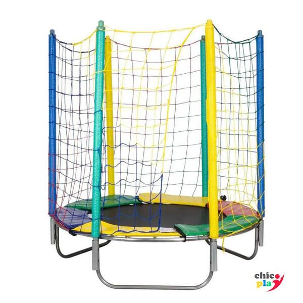 Cama Elástica 1,50m Chicoplay Lona Preta Sem Emenda Nacional