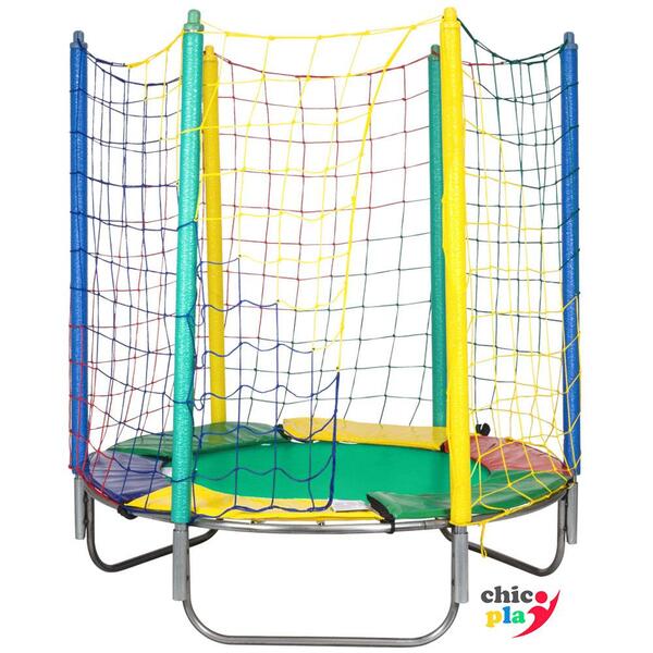 Cama Elástica 1,50m Chicoplay Lona Verde Nacional Sem Emenda