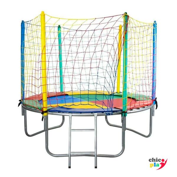 Cama Elástica 2,00m Chicoplay Lona Colorida Nacional