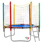 Cama Elástica 2,44m Chicoplay Lona Azul Nacional Sem Emenda