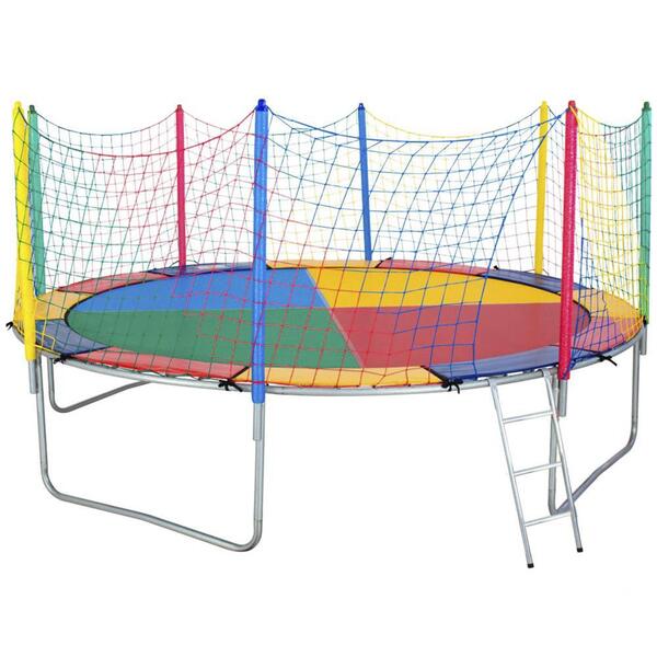 Cama Elástica 3,70m Chicoplay Lona Colorida Nacional