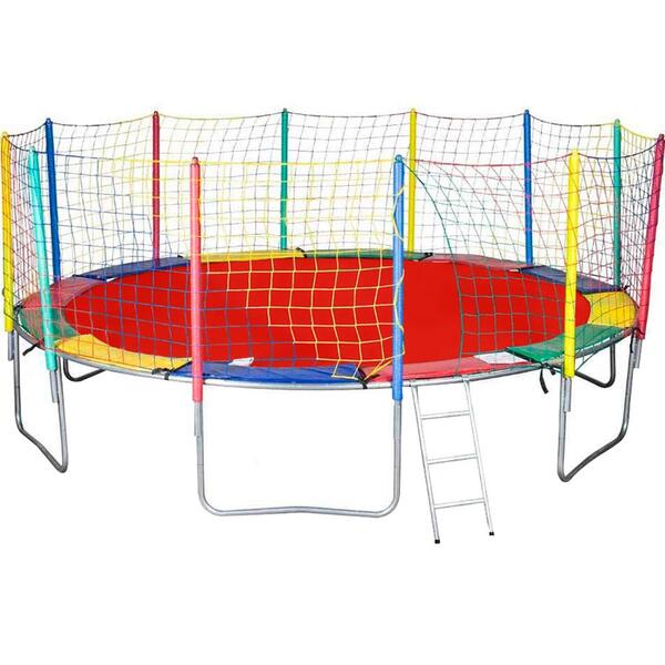 Cama Elástica 4,27m 6 Pés Chicoplay Lona Vermelha Nacional Co