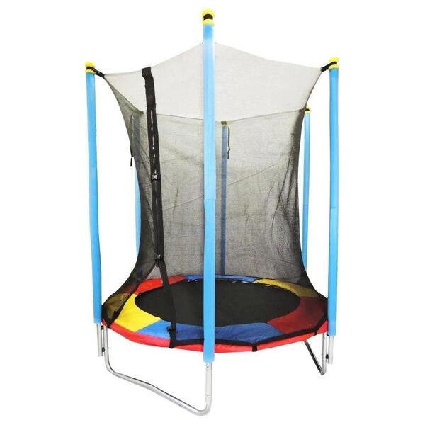 Cama Elástica (pula-pula) 1,4m Com Rede De Segurança E Proteç