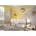 Cama Elevada Bella Com Nichos Bolinhas Led E Colchão