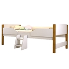 Cama Elevada Bella Com Nichos Para Brinquedos E Colchão