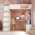 Cama Elevada Multifuncional Com Armário E Escrivaninha Branco