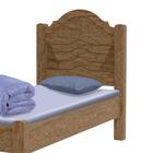 Cama Em Mdf Solteiro Reforçado Master Castanho Fênix