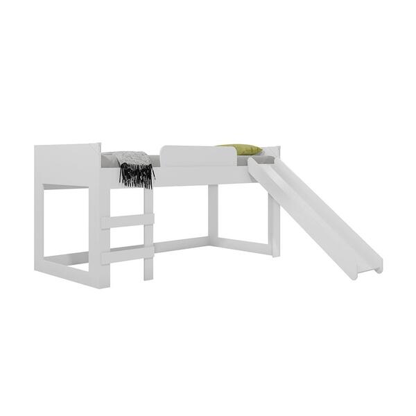 Cama Escorregador Com Shine Branco