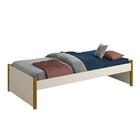 Cama Evolutiva 2 Em 1 Ravi Com Pés Amadeirado E Colchão D33 -