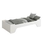 Cama Evolutiva 2 Em 1 Zaki Com 2 Kits Proteção Lateral Lisa -