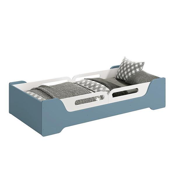 Cama Evolutiva 2 Em 1 Zaki Com 2 Kits Proteção Lateral Usinad