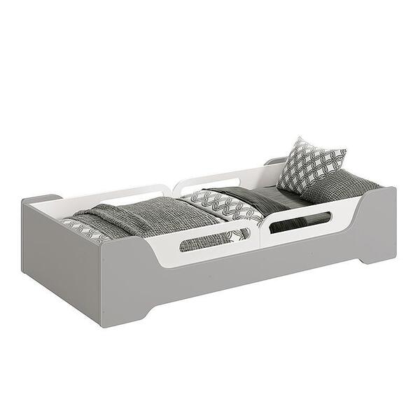 Cama Evolutiva 2 Em 1 Zaki Com 2 Kits Proteção Lateral Usinad