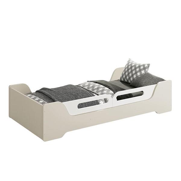 Cama Evolutiva 2 Em 1 Zaki Com Proteção Lateral Usinada - Rel