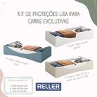 Cama Evolutiva Luna, 2 Kits Proteção Lateral Lisa E Colchão D
