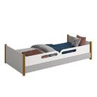 Cama Evolutiva Ravi Com Pés Amadeirado E Proteção Lateral Usi