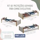 Cama Evolutiva Ravi Com Pés Amadeirado E Proteção Lateral Usi