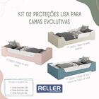 Cama Evolutiva Zaki Com Proteção Lateral Lisa E Colchão D33 -