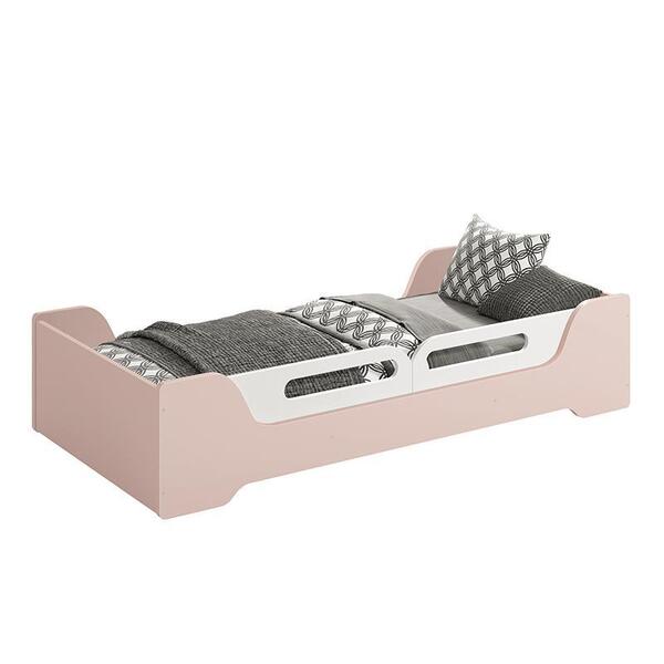 Cama Evolutiva Zaki, Proteção Lateral Usinada E Colchão D20 -