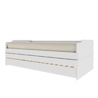 Cama Extensível 90x190cm Madeira Maciça Flip Yescasa Branco L