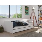 Cama Extensível 90x190cm Madeira Maciça Flip Yescasa Branco L