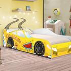 Cama Faísca Carro Infantil Amarelo