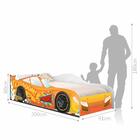Cama Faísca Carro Solteiro Laranja
